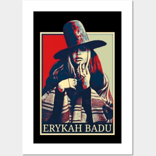 Retro Erykah Badu Beautiful Posters and Art